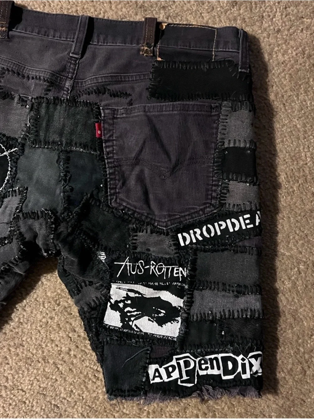 2-pairs Crust punk shorts size 33 but will fit 34 waist size. 🔥OBO🔥